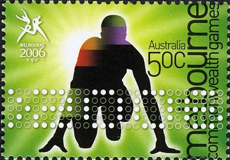 Athlete at Starting Blocks