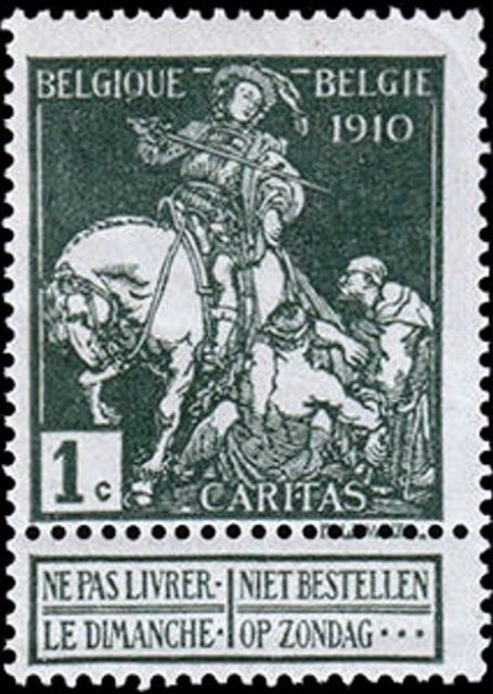 Saint Martin dividing his Cloak - Full Background