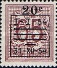 Precanceled Number on Heraldic Lion - Surcharged