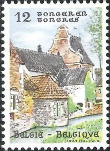 Tongeren - Roman Fortress Tower and Saint Catherine Church