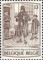 Postman 19th Century by James Thiriar (1889-1965)