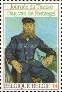 Stamp Day 1990: Postman Roulin by Vincent Van Gogh
