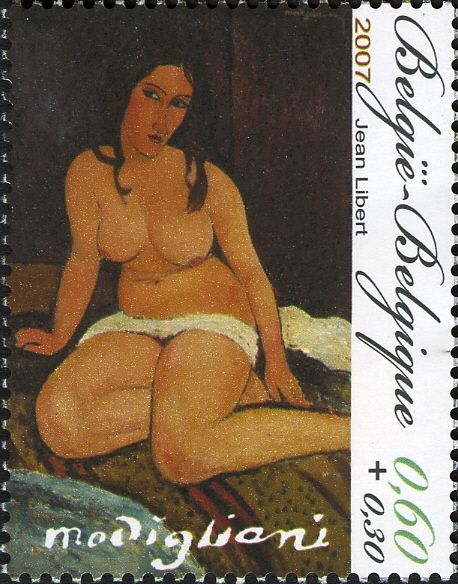 "Seated Nude" by Amedeo Modigliani
