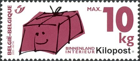 Parcel Post Stamp: Kilopost perforated