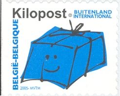 Parcel Post Stamp: Kilopost International - Left Imperforate