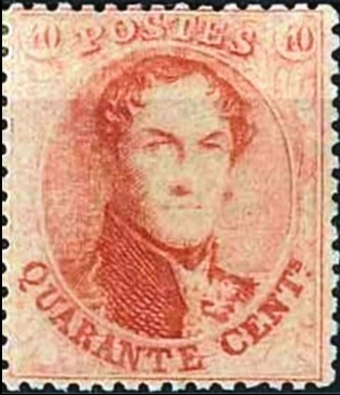 King Leopold I - Medaillon with Perforation 14½