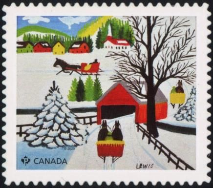 Winter Sleigh Ride by Maud Lewis(1901-1970)