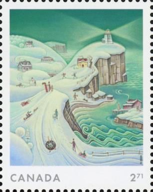 Coastal Landscape in Winter