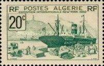 American Export Liner Unloading Cargo