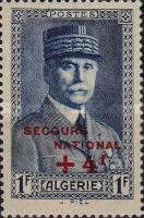 Marechal Petain overprinted and surcharged