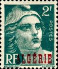 Type Marianne de Gandon overprinted