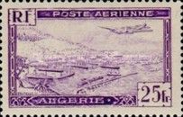 Potez 56 Airplane over Algiers Harbor