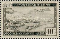 Potez 56 Airplane over Algiers Harbor