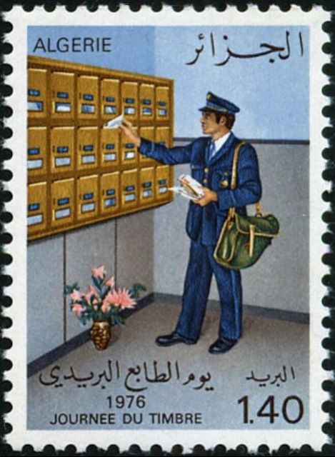 Postman before House Letterbox
