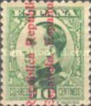 King Alfonso XIII, RED overprint