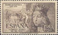 Isabel I and Scene from 'The Surrender of Granada' by Ortiz