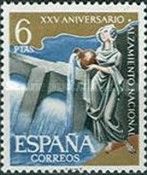 Irrigation (woman beside dam)