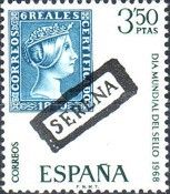 1850 6r Stamp with Serena Postmark