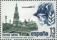 Aircraft over Plaza de Espana, Seville