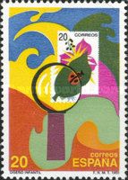 Magnifying glass on stamp (Natalia Barrio Fernandez)