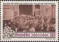1st Spanish film, 1896 (Leaving Mass at Pilar de Zaragoza)