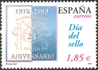 Stamp Day 2003: 25th Anniv. of Spanish Philatelic Academy