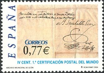 Stamp Day 2004: 400th Anniversary of First Registered Letter