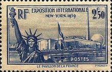 World Exhibition in New York in 1939. The Flag of France