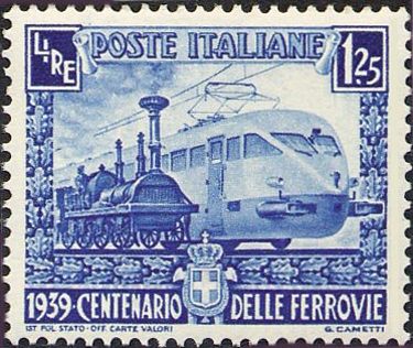 Steam Locomotive and ETR200 Express Train