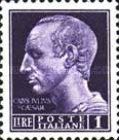 Effigy of Julius Caesar without fasces