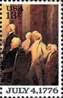 "Signing the Declaration of Independence" (detail, Turnbull)