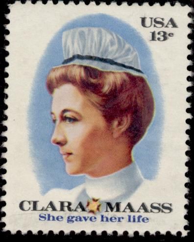 Clara Maass (1876-1901) and Newark German Hospital Pin