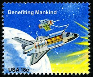 Space Shuttle Columbia Performing Experiment
