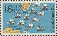 French Ships Blocking Chesapeake Bay