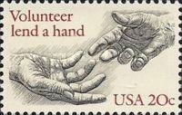 "Volunteer lend a hand"