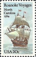 400th Anniv. of First Raleigh Expedition to Roanoke Island