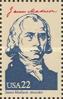James Madison (1751-1836), Fourth President of the U.S.A.