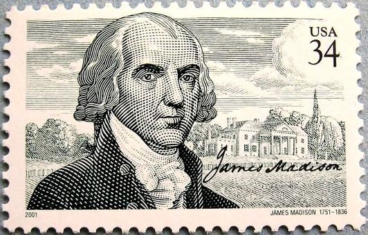 James Madison (1751-1836), Fourth President of the U.S.A.