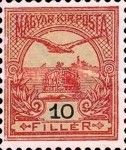 Mythical Bird Turul Flying over Crown of St. Stephen