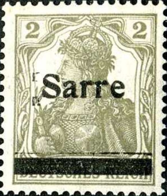Germania, overprint 'Sarre'
