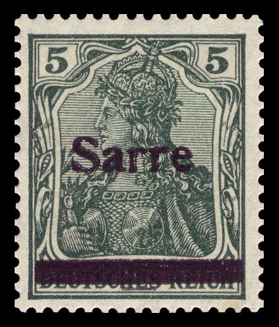 Germania, overprint 'Sarre'