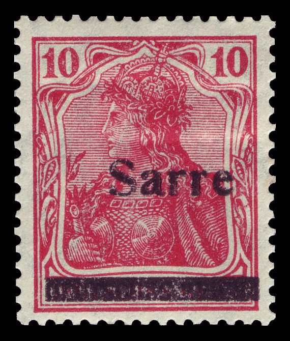 Germania, overprint 'Sarre'