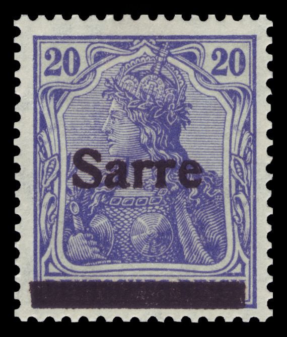 Germania, overprint 'Sarre'