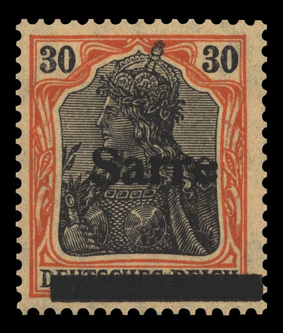 Germania, overprint 'Sarre'