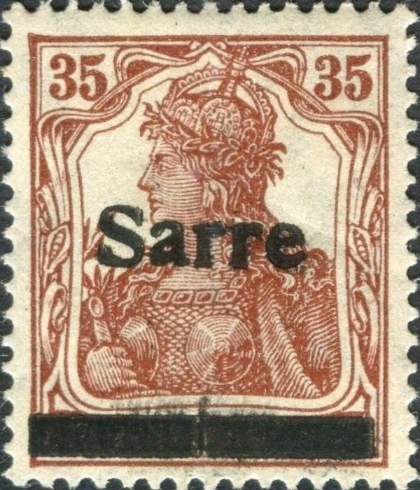 Germania, overprint 'Sarre'