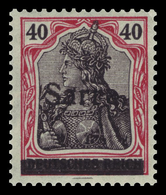 Germania, overprint 'Sarre'