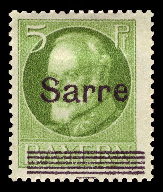 King Ludwig III overprinted Sarre