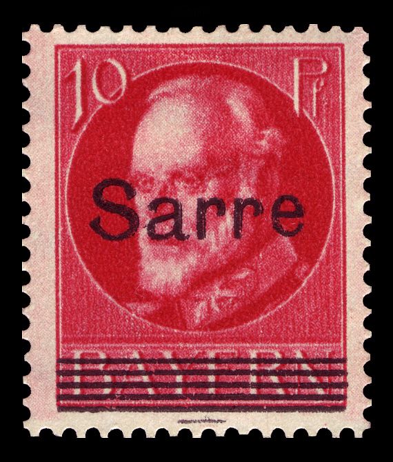 King Ludwig III overprinted Sarre