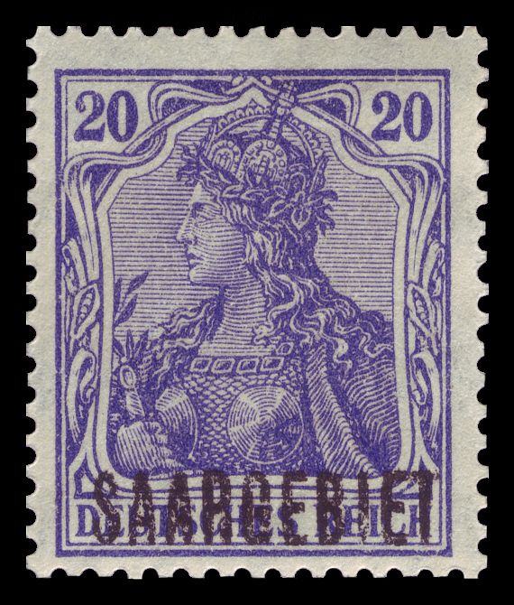 Germania, overprinted SAARGEBIET