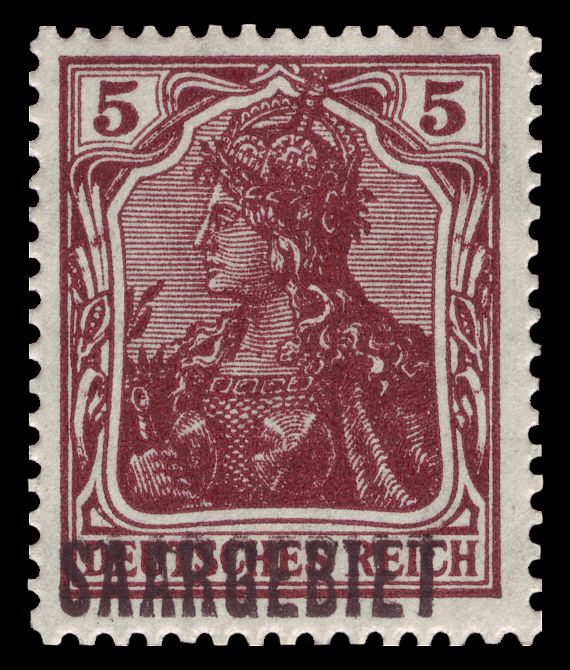 Germania, overprinted SAARGEBIET
